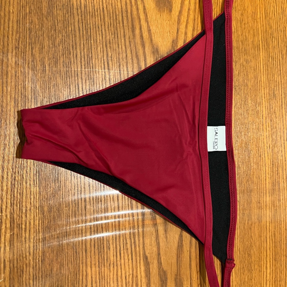 Salero Swim Burgundy Bikini Bottom